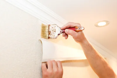 Pose de papier peint à Ispoure — revêtements muraux et toiles de verre